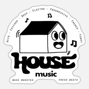cool house music print back retro comic art DJ edm 5 ملصقات ديكور