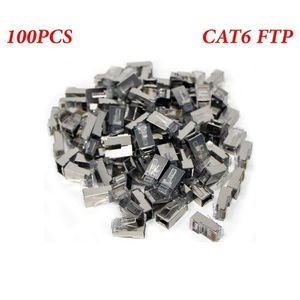 LOT DE 100 Pièces RJ45 CAT6 FTP ETHERNET CONNECTEURS à SERTIR POUR CABLE RESEAU