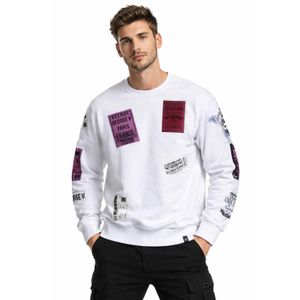 Avenue George V Paris Sweat blanc  strass 