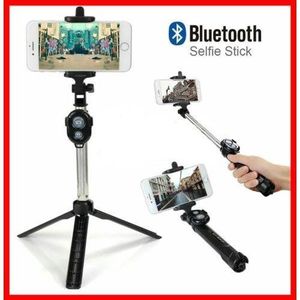 Perche à selfie Bluetooth Tripied Tripod Bluetooth, Support Trepied Flexible 3in1