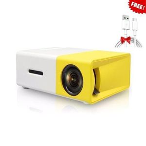 Mini Projecteur Multimedia avec Telecommande - couleur aleatoire + Câble USB Type-C Gratuit