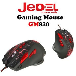 Jedel GM830 8D USB Filaire Gaming Mouse 3200 dpi 7 Boutons LED RGB Optique Professionnel