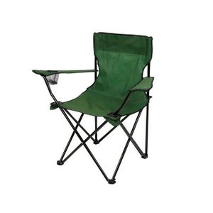 Chaise Pliante de Plage de Camping avec Porte Boisson