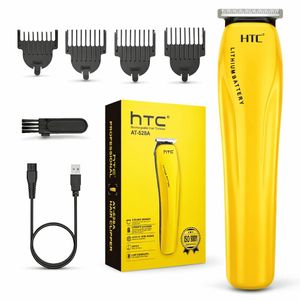 Htc Rasoir Rechargeable Professionnel AT-528A – Batterie Lithium – Lame T-Blade Précise – Charge USB – 4 Peignes