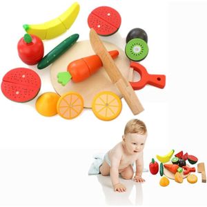 Jeu de Découpe Fruits en Bois pour Enfant – Cuisine Éducative
