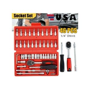 Ensemble d'outils 46 pièces pour la maison-Outil réparation automobile-outils
