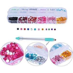 Pack de 2 Stylos de Pose Strass Diamant – Applicateurs de Précision pour Ongles, Téléphone et Vêtements