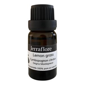 Jerraflore Huile Essentielle Citronnelle - Bien-être Digestif et Apaisant - 10 ML