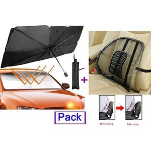 Pare-soleil voiture pare-brise + Chaise De Maille confortable Coussin De Voiture