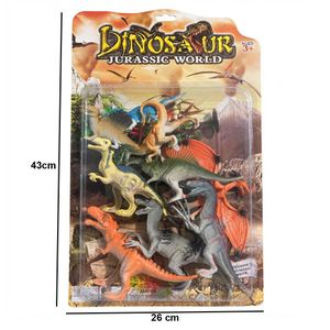 Set de Figurines Dinosaures – Jouet Jurassic pour Enfants – 43 × 26 cm