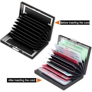 Porte-cartes de crédit en aluminium rigide