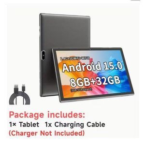 Tablette Android 14 Pour les enfants 10 pouces Processeur Quad-Core 4 Go de mémoire 32 Go de stockage Tablette grande capacité Écran tactile HD Double caméra Grande batterie Écran IPS 1280*800 Wifi Tablette Bleue, Tablette, Pad, Tablette, Pad