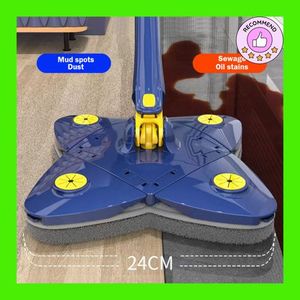 Balai serpillière pliable et rotative 360° Pour nettoyer le verrre murs plafond