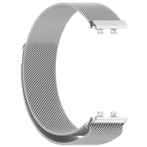 Bracelet à boucle magnétique Silver pour Huawei Band 11 en acier inoxydable