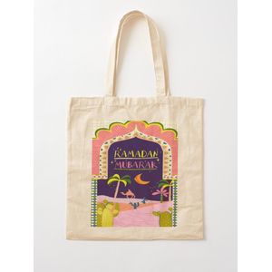 Tote Bag - Cotton Tissu Canvas Ramadan Moubarak Sacs à main Personnalisé
