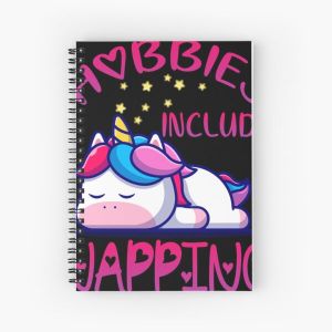 Hobbies include napping Classic . Spiral Notebook Bloc note
