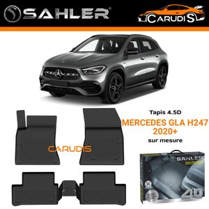 SAHLER حصائر أرضية 4.5D لمرسيدس GLA H247 بمقاس مخصص دقيق، عديمة الرائحة، مضادة للماء، غير قابلة للانزلاق