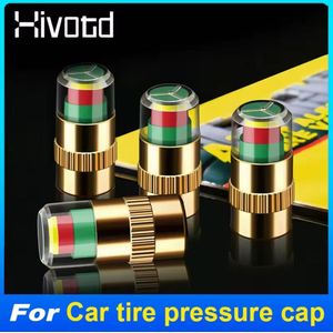 مجموعة من 4 قطع مؤشر حساس ضغط الإطارات مع تنبيه الهواء