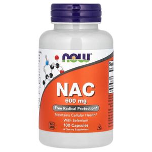 Now NAC avec Sélénium, 100 Capsules
