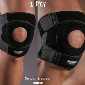 2 bande de compression aux genoux genouillère pour course à pied support médical élastique