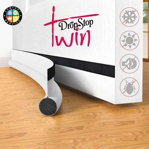 Drop Stop Joint de porte simple en ( Blanc ) pour bloquer la poussière, insonorisé 95 Cm