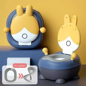 Pot Bébé Apprentissage Propreté 0-7 Ans – Siège Toilette Enfant Portable Ergonomique Anti-Éclaboussures avec Dossier Design Lapin, Confortable, Sécurisé, Fiable et Multifonction pour la Maison