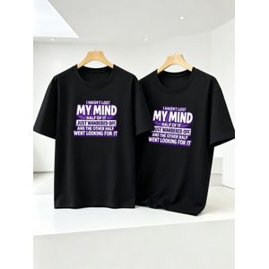 Ensemble de T-shirt pour hommes - Impression 'I Haven'T Lost My Mind' - Vêtement décontracté
