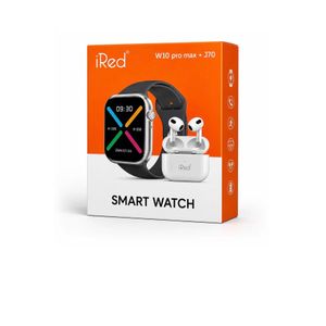 Smartwatch iRed W10 Pro Max + J70 – Montre Connectée avec Écouteurs Sans Fil