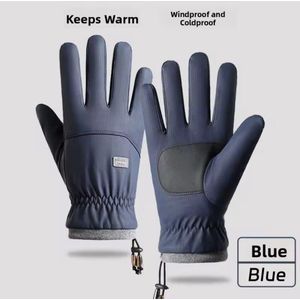 Gants Hiver Chauds Tactiles pour Écran Smartphone & Tablette – Gants Thermiques Unisexes Antidérapants, Étanches, Coupe-Vent & Respirants avec Fermeture Éclair & Doublure Polaire – Idéal pour Moto, Vélo, Ski, Course, Randonnée & Sports Outdoor