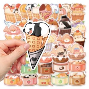 25 Y06 Cartoon Animals Food Mini Paper Sticker