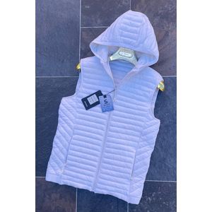 Gilet Sans Manches Capuche Blanc 