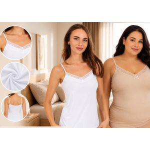 Pack de 2 Débardeurs Femme en Dentelle – Élégance & Confort au Quotidien