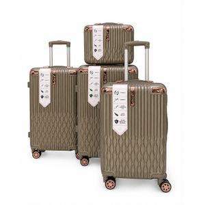 Set de valises de voyage 4 pièces L 28/M 24/S 20/BC 12. de tailles différentes du plus grand au plus petit – ensemble pratique et élégant pour tous les besoins de voyage avec un design robuste, léger et facile à ranger