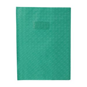 Protège-cahier petit format 17x22 avec porte étiquette - vert clair