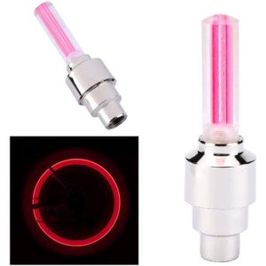 Bouchon de Valve de Pneu Lumineux Capuchonne Flash Lumière Pour Roue de Véhicule Vélo Moto (2pcs)