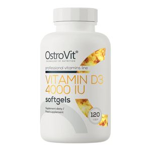 OstroVit Vitamin D3 4000 IU 120 Capsules | Haute Concentration | Immunité & Santé Osseuse