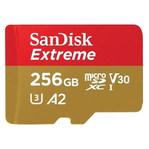 Sandisk Extreme Pro Carte memoire 25GGB/Go microSDXC Extreme 4K U3 V30 A2 UHS-I avec chariot Speeds 190Mb/s
