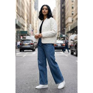 Marwa بنطلون جينز من دي ستون بخصر مطاطي