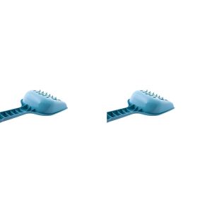 Pelle à Litière - Plastique Résistant Perforée - Nettoyage Facile pour Chat - Bleu 25x11 cm - Lot de 2