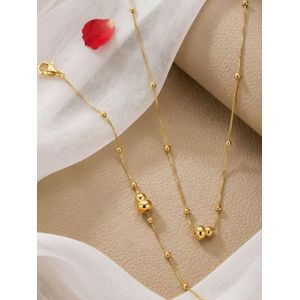 Parure "Perles de Chance" – Ensemble Collier et Bracelet en Or Poli
