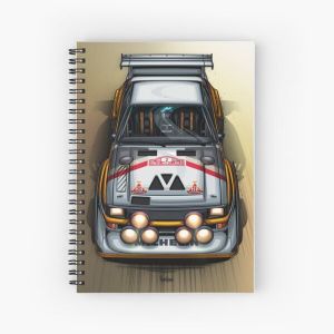 Sport Quattro S1 E2 Rally Group B Art Spiral Notebook Bloc note
