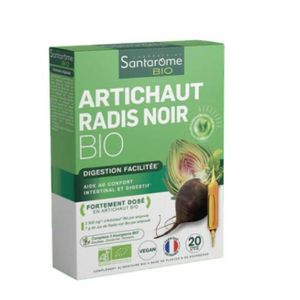 Santarome Artichaut Radis Noir 20 Ampoules