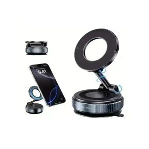 Support Téléphone Voiture Magnétique Pliable et Orientable 360° - Noir