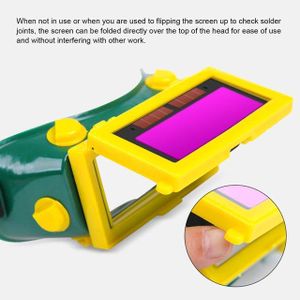 Lunettes de Soudage Automatique LCD Protection Yeux Anti-UV DIN9-DIN13
