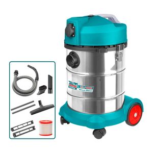 TOTAL Aspirateur industriel poussière et eau 12 L 800W