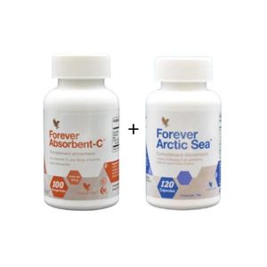 Forever PACK DE DEUX :  1 vitamine ( 100 Comprimés ) + 1 omega3 ( 120 Capsules )
