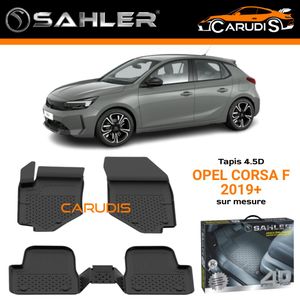 SAHLER فرش 4.5D لسيارة أوبل كورسا F، تفصيل دقيق، عديم الرائحة، مقاوم للماء، غير قابل للانزلاق