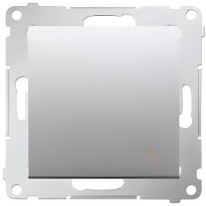 SIMON Interrupteur Va-et-Vient - Aluminium 16AX - Connexion à Vis avec Griffes pour Éclairage - Gris Standard