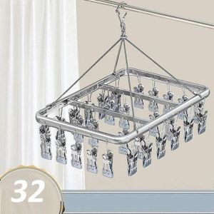 Support de séchage suspendu avec pinces pour un rangement organisé