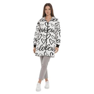 Lamssa chic بلوزة بدلة رياضية مطبوعة بالإضافة إلى هدية عيد الميلاد